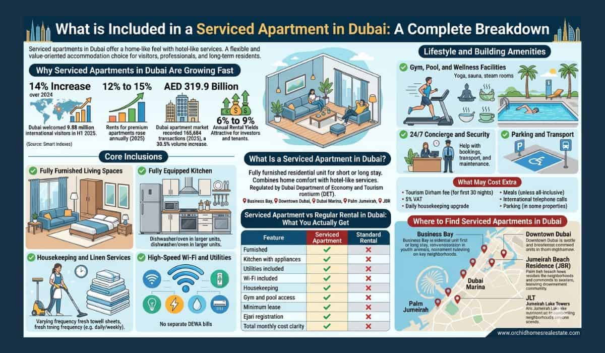 What is Included in a Serviced Apartment in Dubai: A Complete Breakdown image